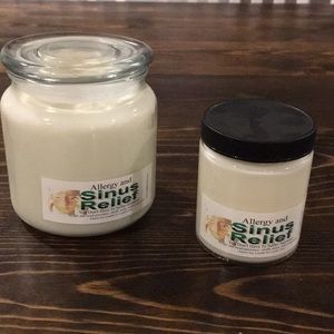 Sinus and Allergy relief candles - set of two